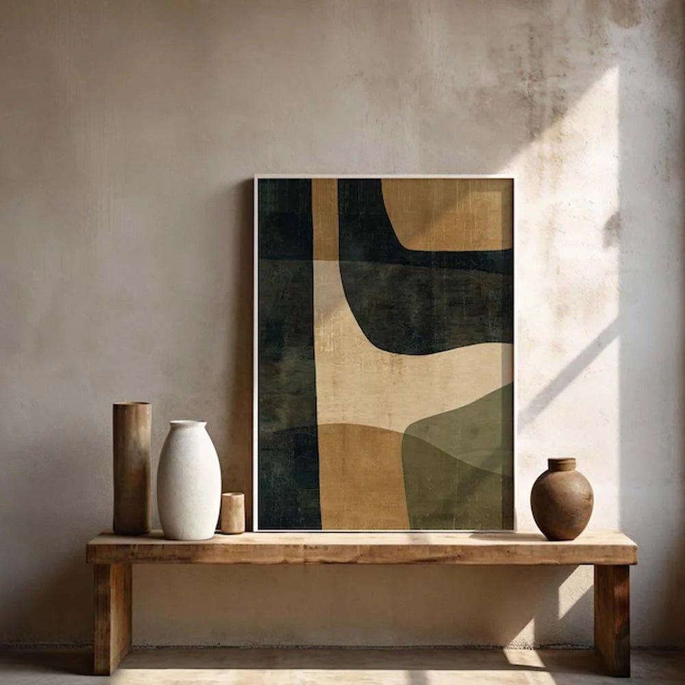 Abstrait Wabi Sabi – Élégance Organique