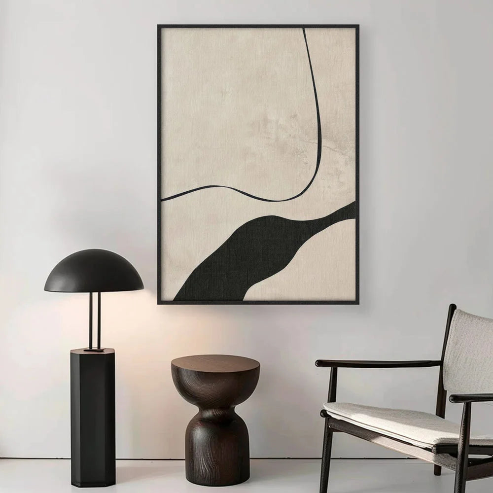 Abstraite Beige Minimaliste