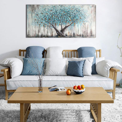 Tableau Mural Arjun Tree – Arbre de Vie Bleu  Description 2