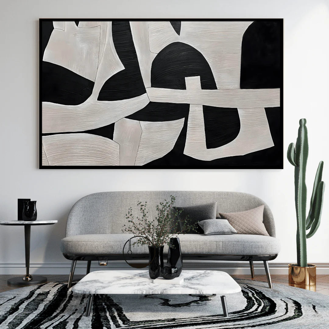 Tableau décoratif abstrait géométrique – Style moderne