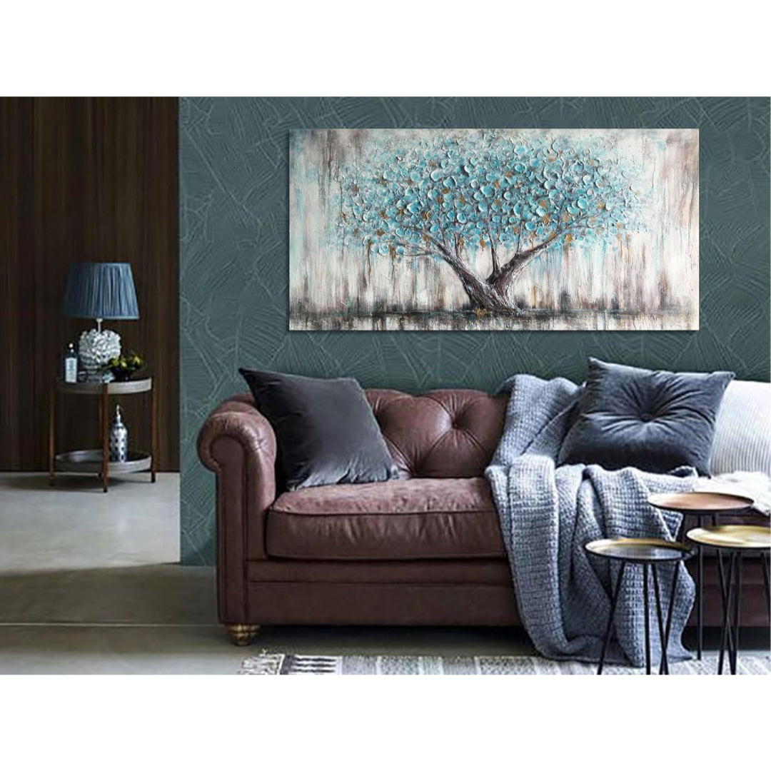 Tableau Mural Arjun Tree – Arbre de Vie Bleu  Description 2