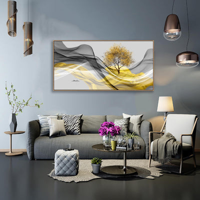 Tableau Abstrait Paysage à l’Encre