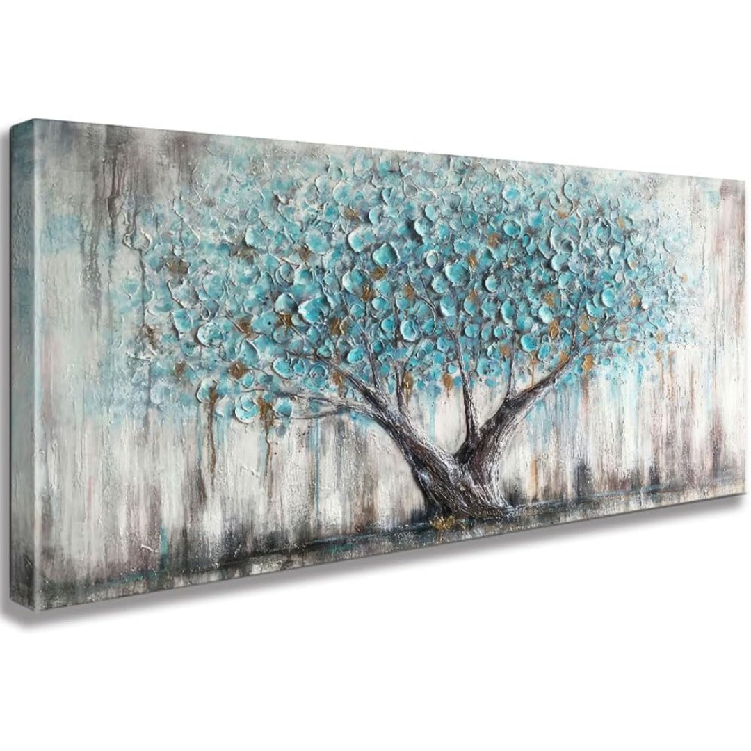 Tableau Mural Arjun Tree – Arbre de Vie Bleu  Description 2