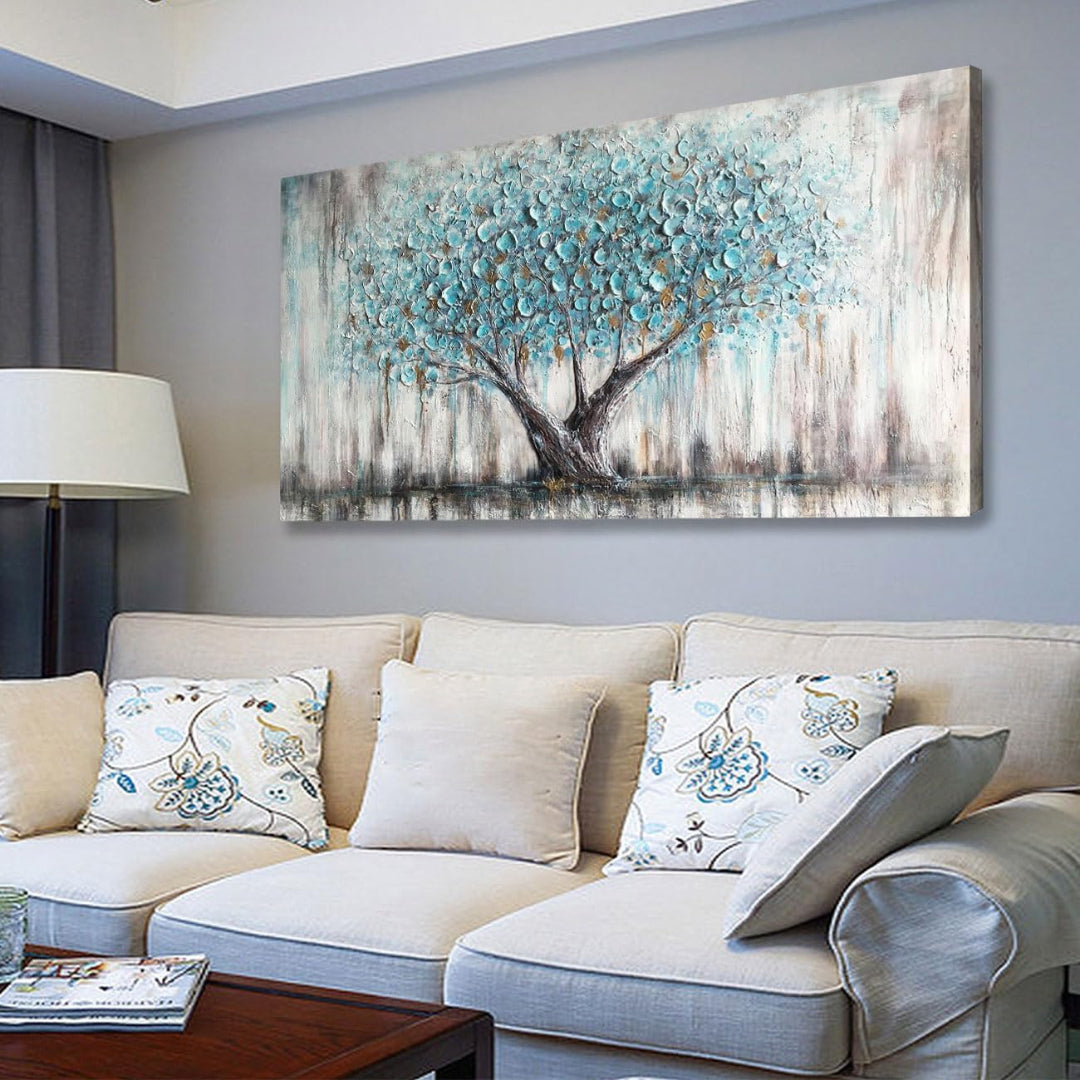 Tableau Mural Arjun Tree – Arbre de Vie Bleu  Description 2