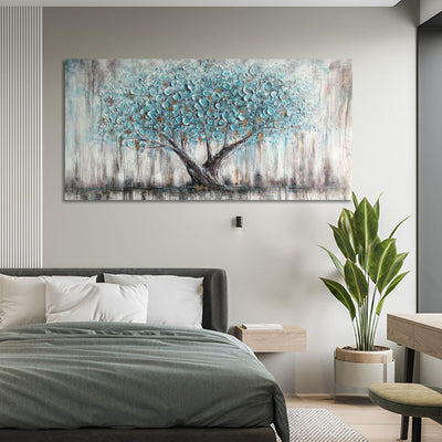 Tableau Mural Arjun Tree – Arbre de Vie Bleu  Description 2