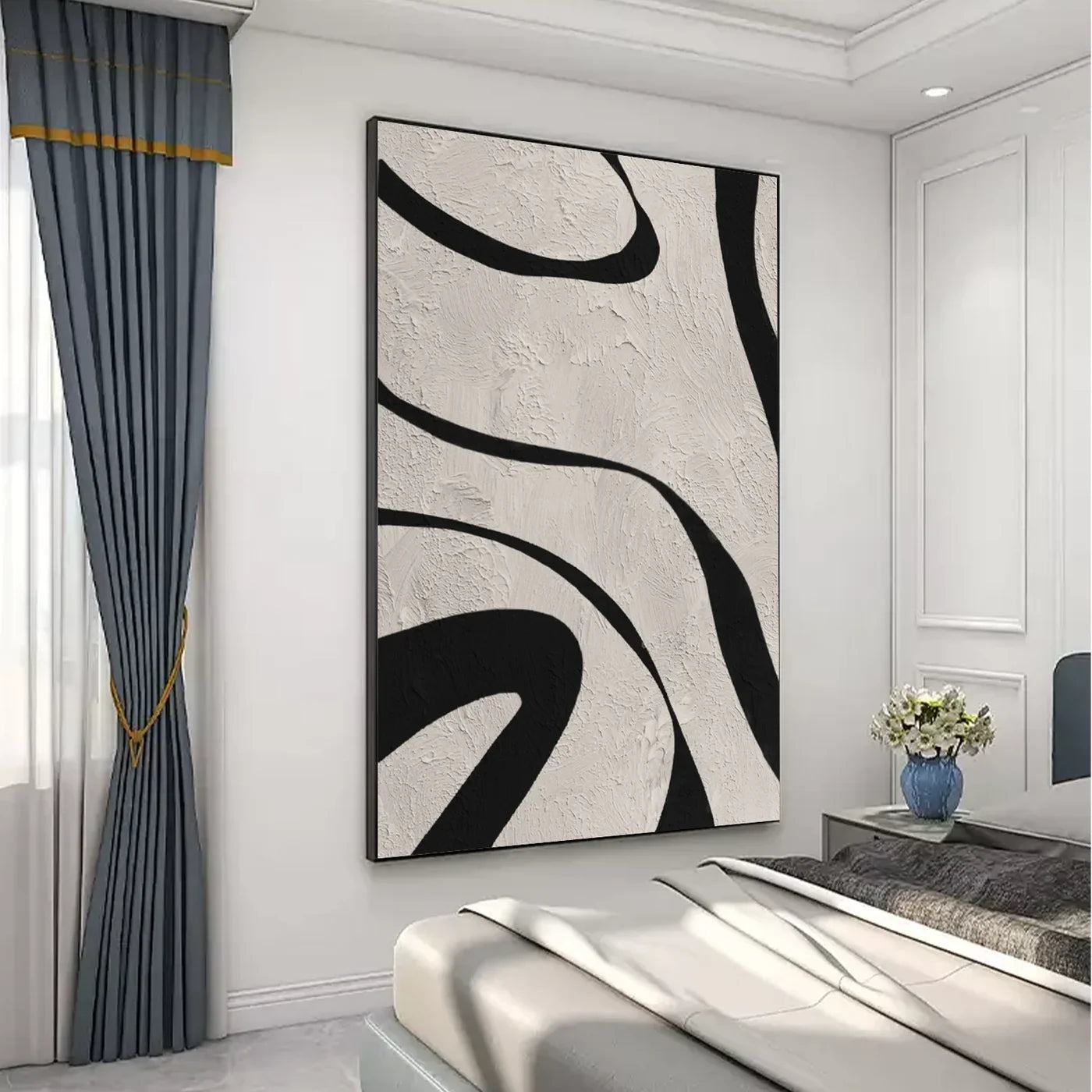 Abstraction Zèbre – Design Moderne et Chic