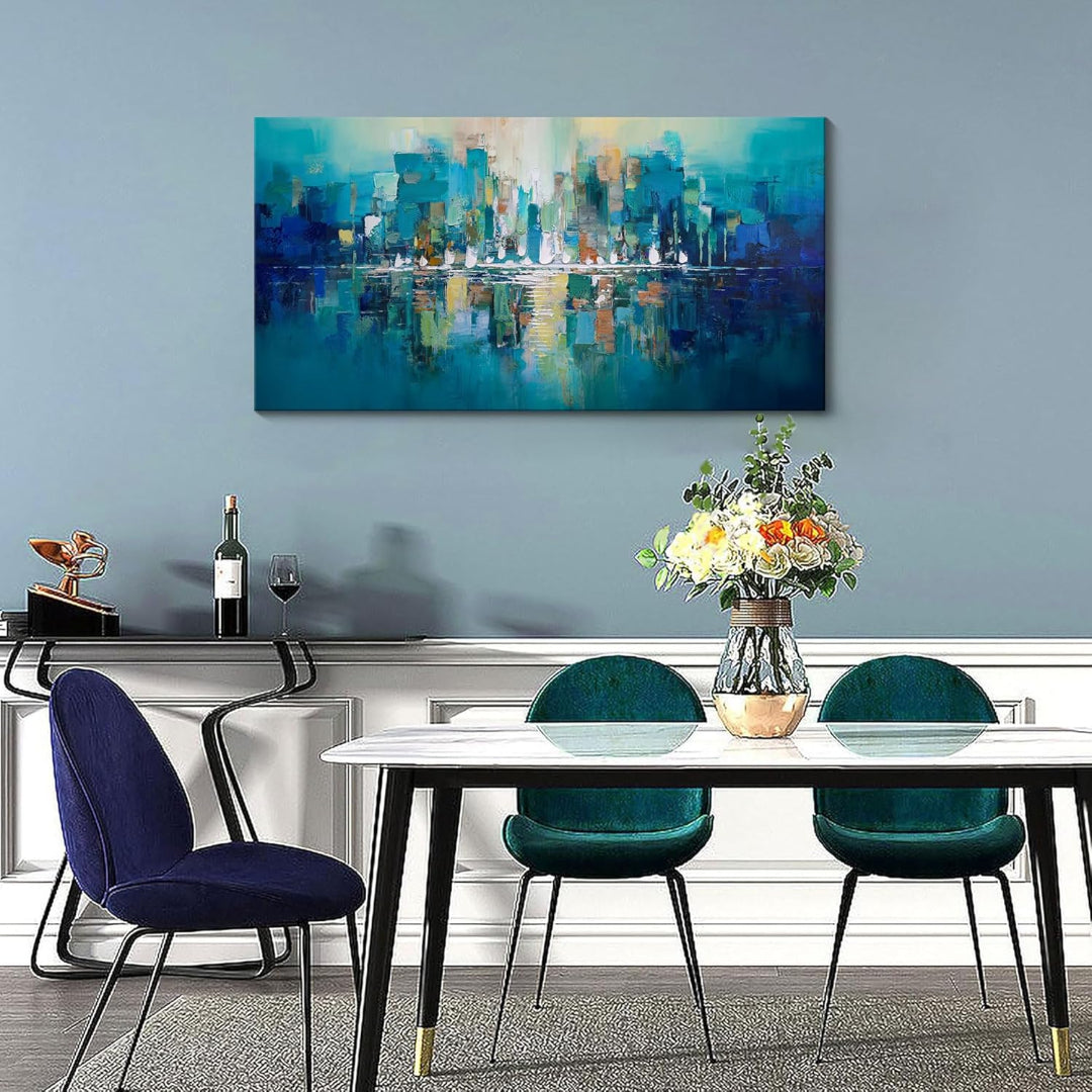 Grande Peinture Murale Colorée