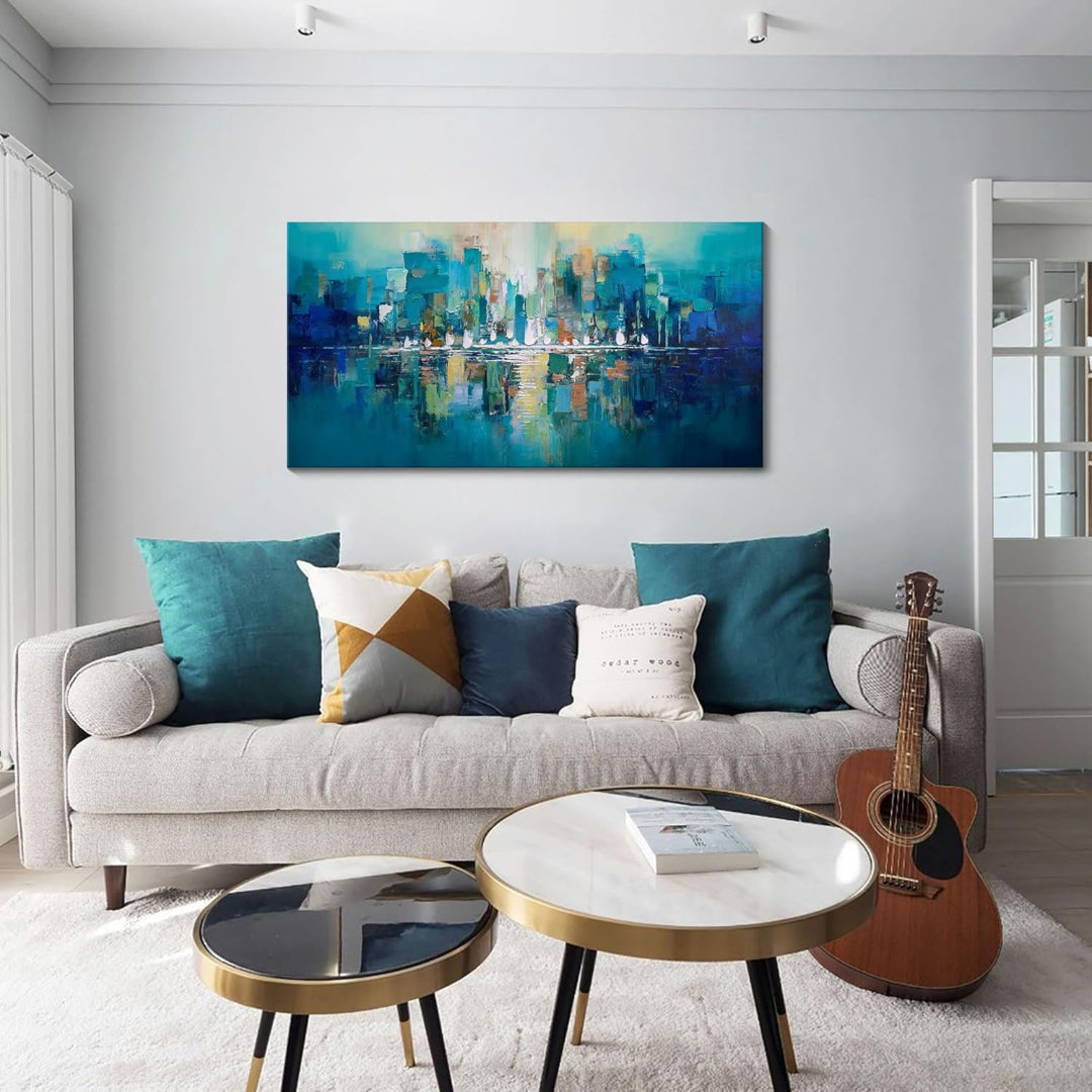 Grande Peinture Murale Colorée
