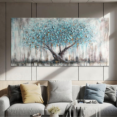 Tableau Mural Arjun Tree – Arbre de Vie Bleu  Description 2