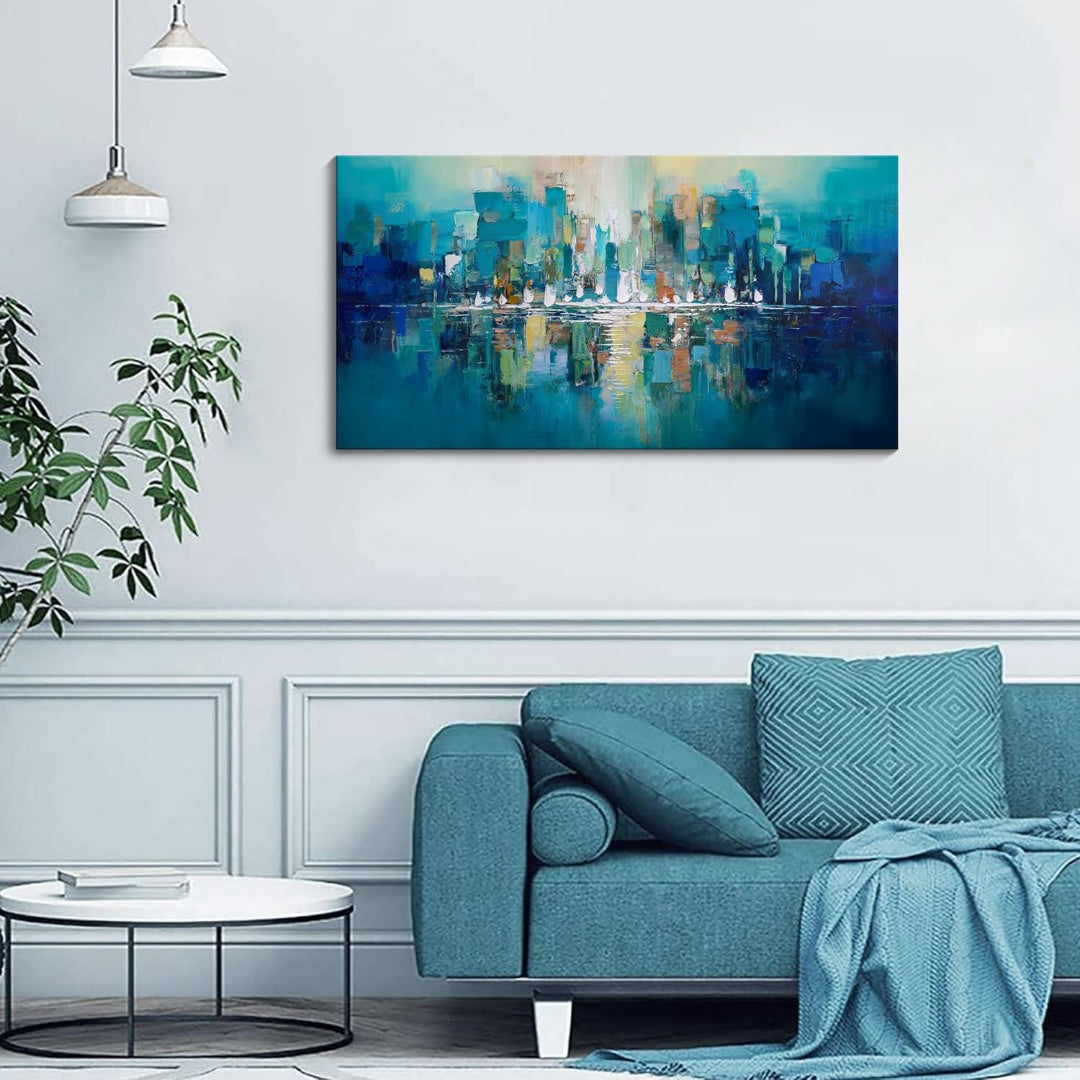Grande Peinture Murale Colorée