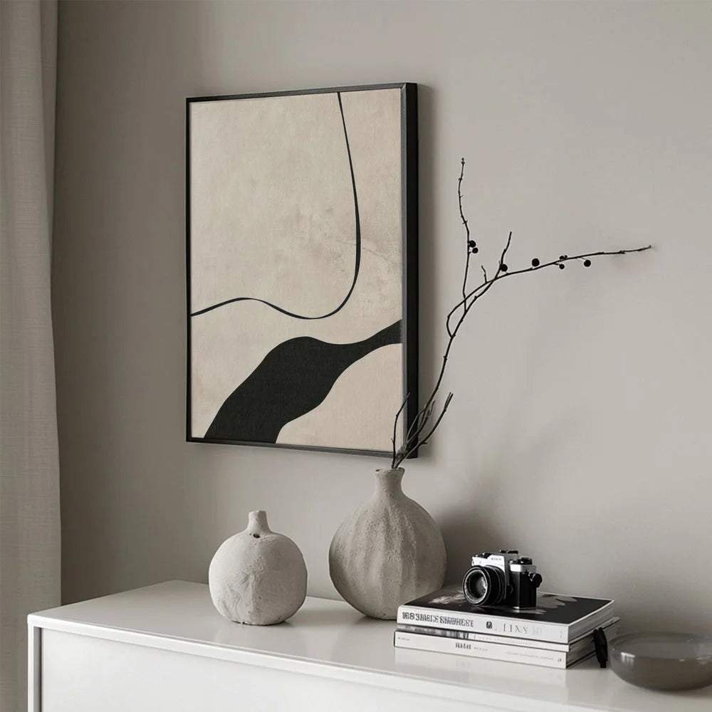 Abstraite Beige Minimaliste