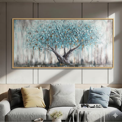 Tableau Mural Arjun Tree – Arbre de Vie Bleu  Description 2