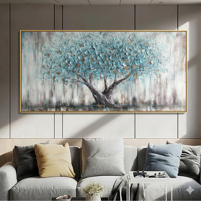Tableau Mural Arjun Tree – Arbre de Vie Bleu  Description 2