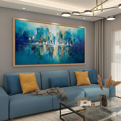 Grande Peinture Murale Colorée
