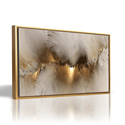 Tableau décoratif Nuage doré – Cadre américain
