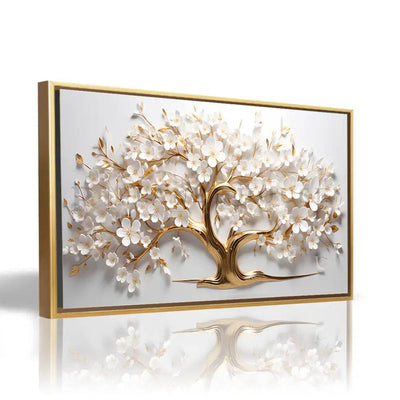 Tableau Décoratif Arbre Doré