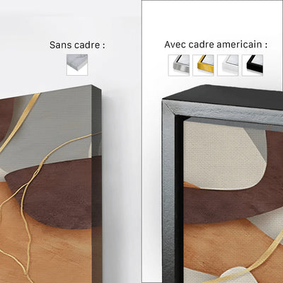 Ensemble de 3 tableaux abstraits – Décoration moderne