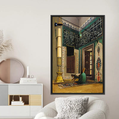 📖 Tableau « L’Homme lisant le Coran » d’Osman Hamdi Bey – Décoration Murale Artistique