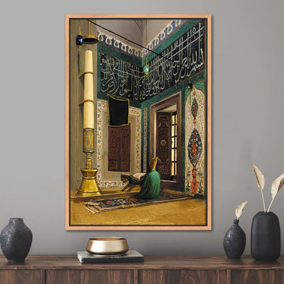 📖 Tableau « L’Homme lisant le Coran » d’Osman Hamdi Bey – Décoration Murale Artistique